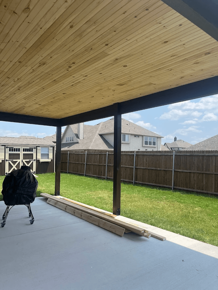 Pergola installation project in DFW