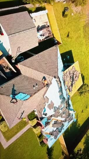 Storm damage recap in Fate, Texas — tear-off through finished roof